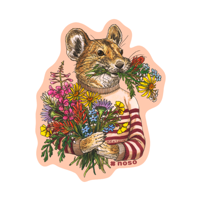 PIKA & WILDFLOWERS by Rachel Kozlowski