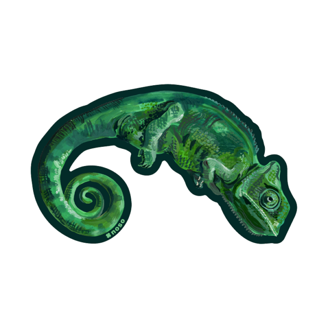 CHAMELEON VERT by Nathalie Leté